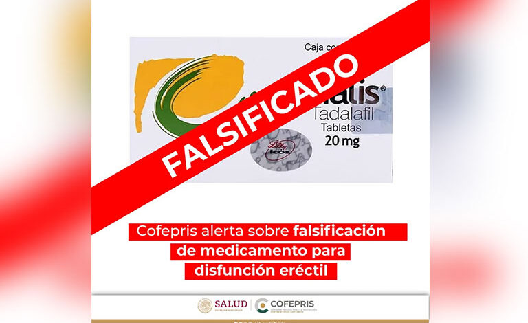 Alertan sobre falsificación de medicamento para disfunción eréctil